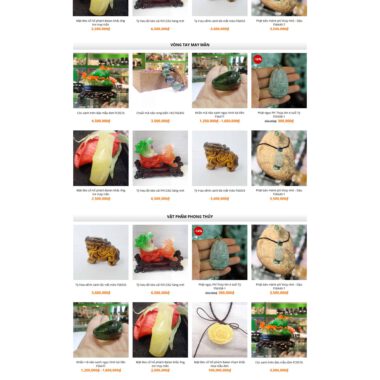 Mẫu thiết kế web bán đồ phong thủy