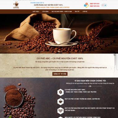 Thiết kế web bán cà phê