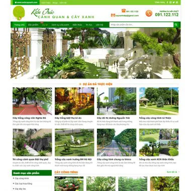 Thiết kế web bán cây cảnh