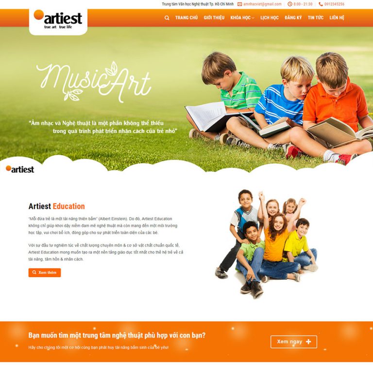 Mẫu thiết kế web gia sư