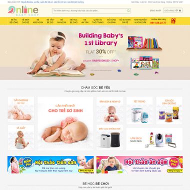 Thiết kế web bán hàng mẹ và bé