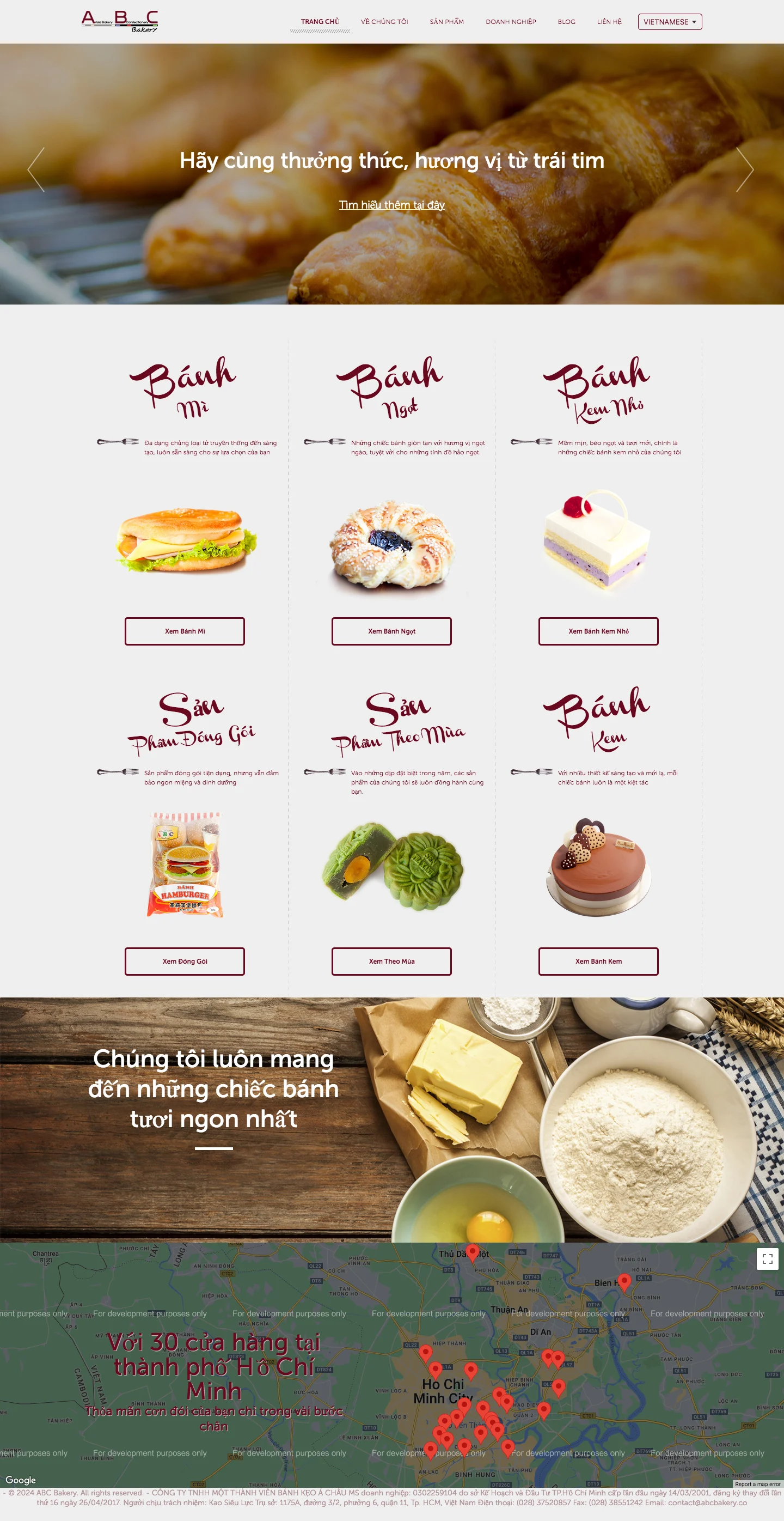 Mẫu thiết kế web bán bánh ngọt – New