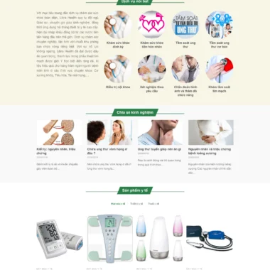 Mẫu thiết kế web bệnh viện