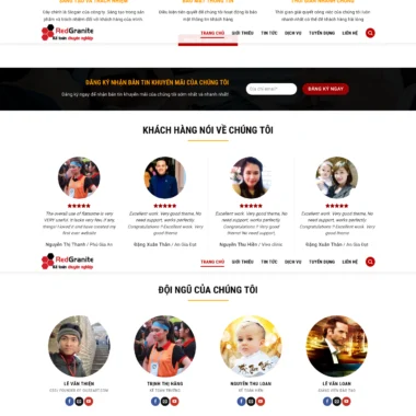 Mẫu thiết kế web kế toán