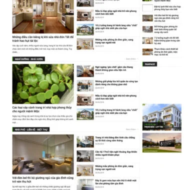 Mẫu thiết kế web tin tức báo chí
