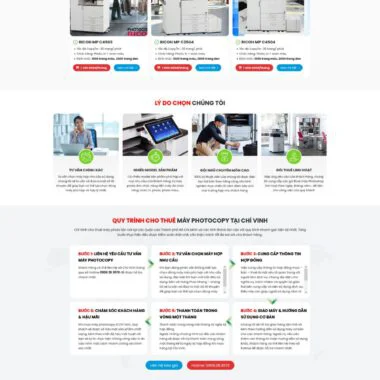Mẫu thiết kế web Photocopy