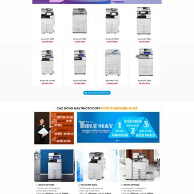 Mẫu thiết kế web photocopy
