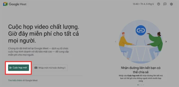 Hướng dẫn sử dụng Google Meet