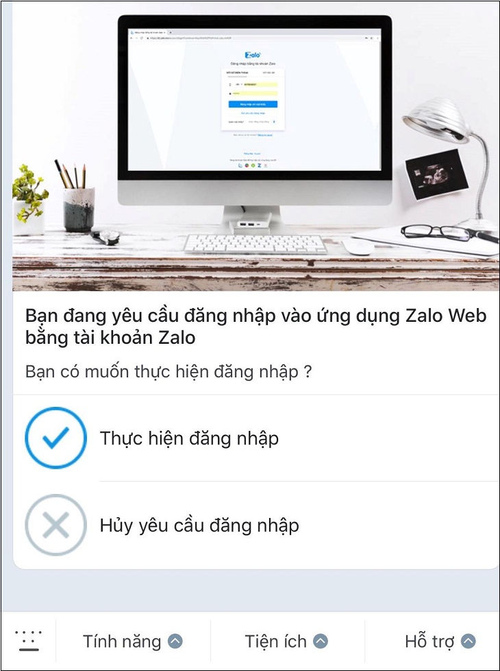Hướng dẫn đăng nhập bằng Zalo Web