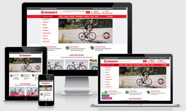 thiết kế web bán xe đạp