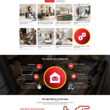 Mẫu thiết kế web trang trí nội thất