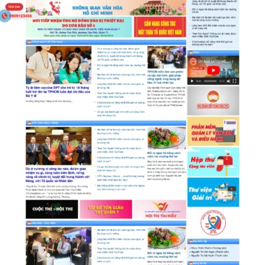 Mẫu thiết kế web tin tức báo chí
