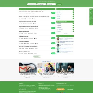 Mẫu thiết kế web Tuyển Dụng