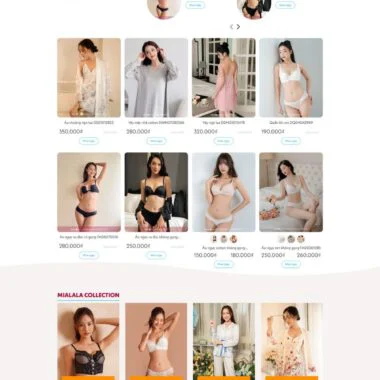 Mẫu thiết kế web shop thời trang