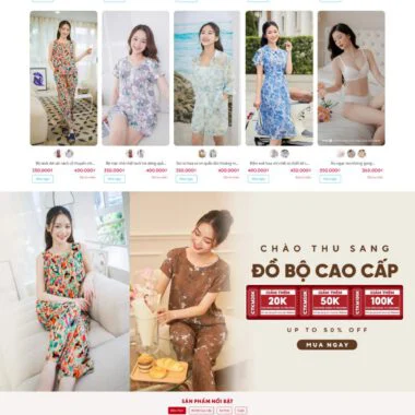 Mẫu thiết kế web shop thời trang nam nữ