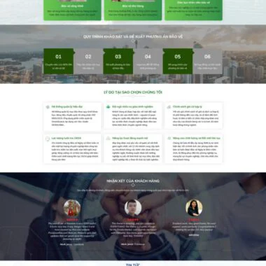 Theme wordpress dịch vụ bảo vệ 2