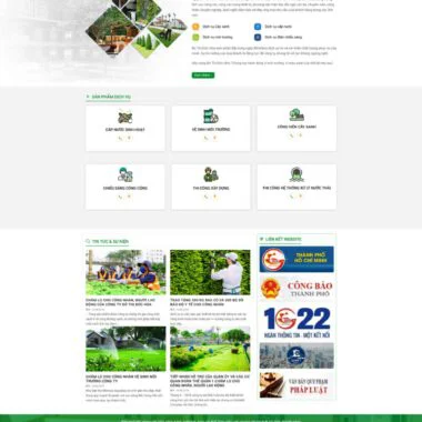 Theme wordpress công ty cây xanh đô thị