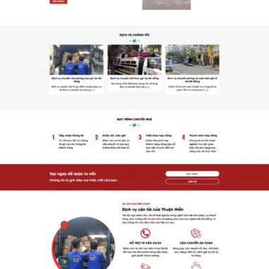 Theme wordpress dịch vụ chuyển nhà trọn gói