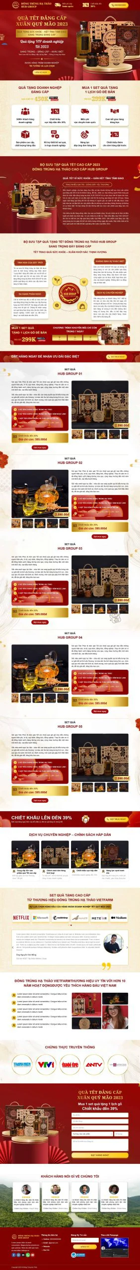 Theme wordpress bán đông trùng hạ thảo