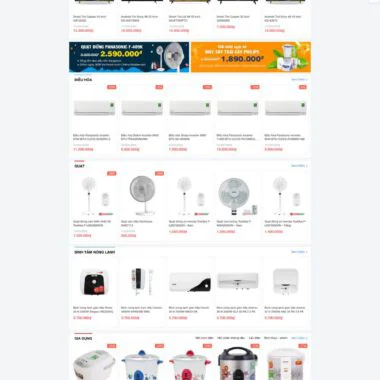 Theme wordpress điện máy vip ( ko phải flasome )