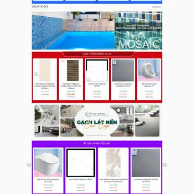 Theme wordpress siêu thị gạch men đẹp