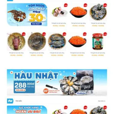 Theme WordPress hải sản 2