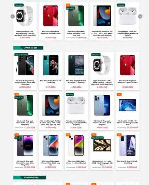 Theme wordpress shop điện thoại hoàng hà mobile 2