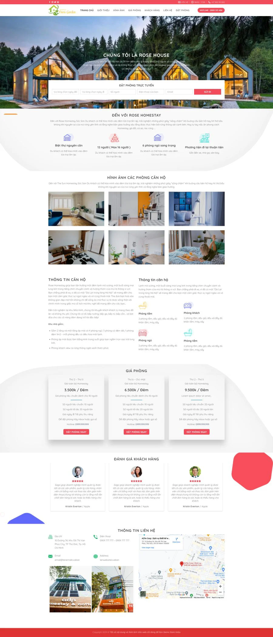 Theme WordPress Khách Sạn 3