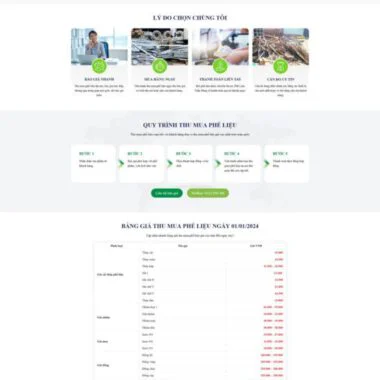 Theme wordpress thu mua phế liệu 2