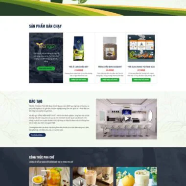 Theme wordpress shop nguyên liệu trà sữa 2