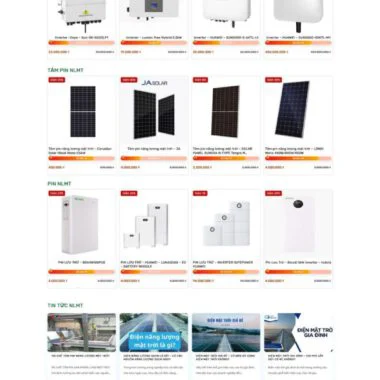 Theme wordpress công ty năng lượng mặt trời solar 4 tối ưu chuẩn Xanh