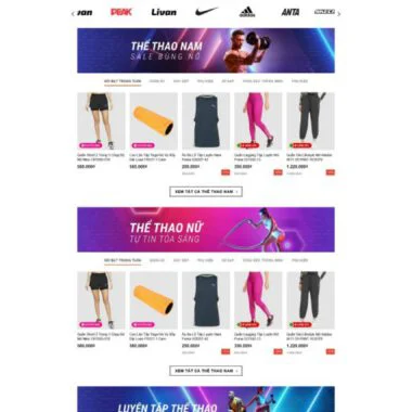 Theme wordpress shop bán giày giá rẻ