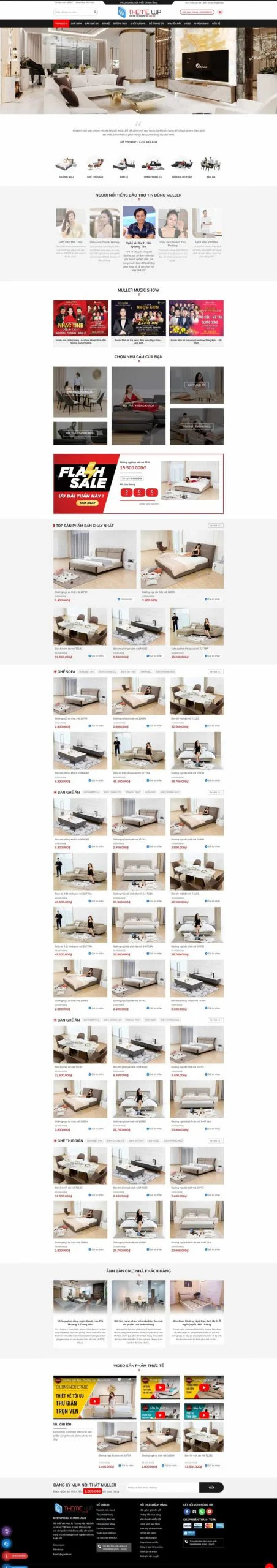Theme wordpress bán nội thất 16 đẹp , chuẩn seo
