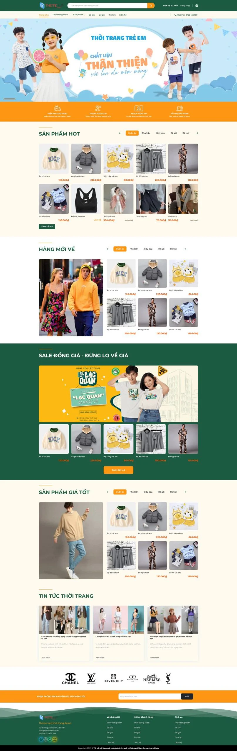 Theme WordPress Thời Trang Trẻ Em 47
