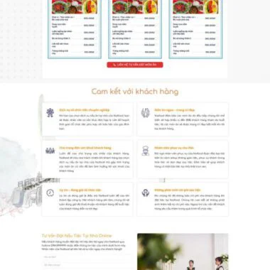 Theme wordpress dịch vụ nấu tiệc cưới tại nhà