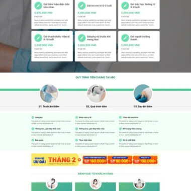 Theme wordpress trung tâm tiêm chủng 1