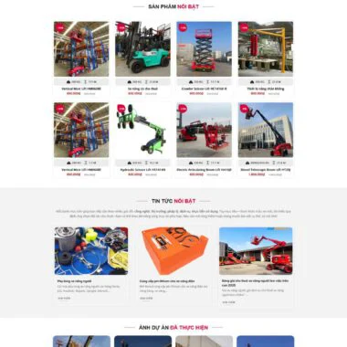 Theme wordpress bán xe nâng