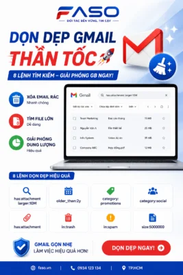 Hướng dẫn dọn dẹp Gmail thần tốc với 8 lệnh tìm kiếm