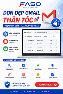Hướng dẫn dọn dẹp Gmail thần tốc với 8 lệnh tìm kiếm